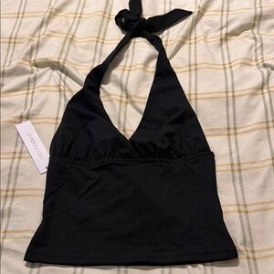 Princess Polly Black Halter Tank Top